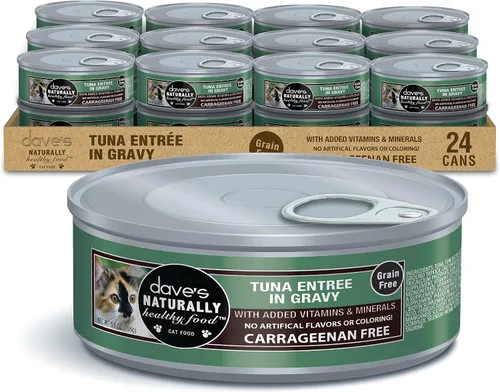 Vista 20 de Dave's Pet Food Grain Free Wet Cat Food (Minced Chicken in Gravy), Naturally Healthy Canned, Added Vitamins & Minerals, Wheat, Gluten & GMO-Free