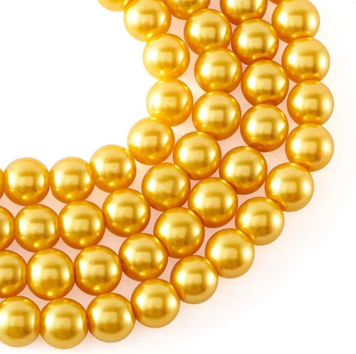 Vista 29 de KISSITTY 105 unids/hebra Burly Wood Satin Luster Glass Round Pearl Spacer Bead Loose Beads 0.315 in para bricolaje joyería artesanía 31.4