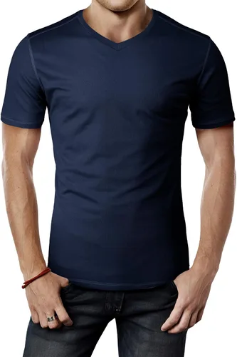 Vista 11 de H2H Camisetas de manga corta de compresión Cool Dry para hombre Cmtts263-negro