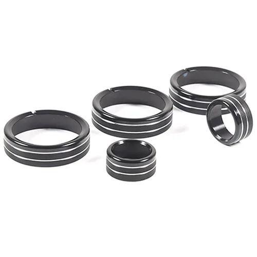 Vista 4 de Anillo decorativo de aleación de aluminio para automóvil, control central, control de volumen de aire acondicionado, anillo de montaje a presión