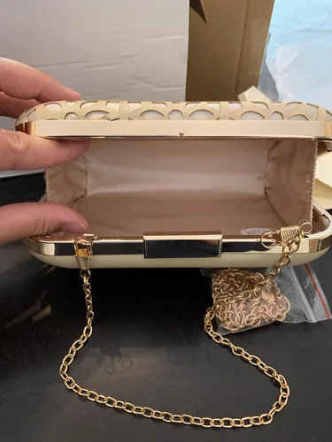 Vista 2 de missfiona Bolso de mano para mujer, con huecos, para boda, fiesta, baile de graduación