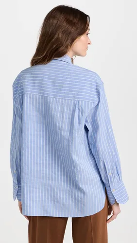 Vista 3 de Vince Camisa de rayas de gran tamaño para mujer
