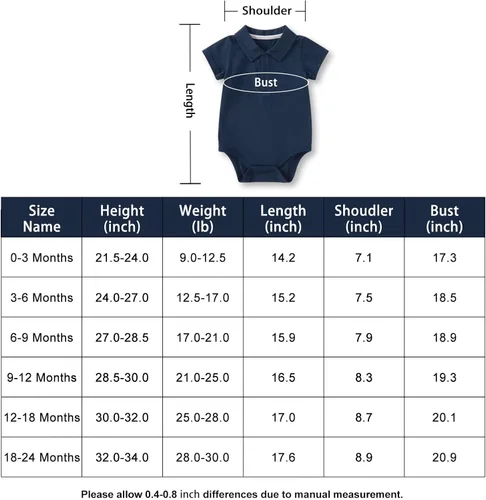 Vista 5 de pureborn Mameluco de algodón súper suave para bebés niños y niñas de 0 a 24 meses