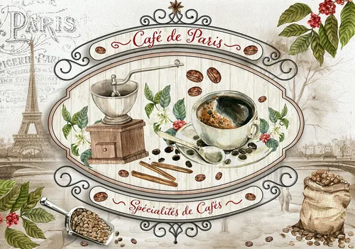 Vista 29 de Papel de arroz para decoupage A4, papel vintage para decoupage, papel vintage (Highland de Navidad - 2 hojas)