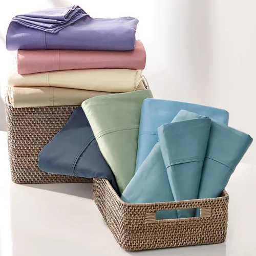Vista 15 de BrylaneHome Bed Tite 300 Thread Count Sheet Set - Twin, Blue Floral