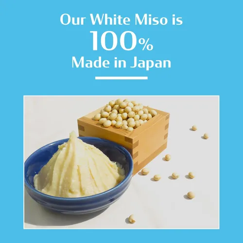 Vista 2 de MARUFUKU from Japan Authentic Shiro White Miso Paste, 7.0 oz – Condimento japonés sabroso para cocinar base de sopa, caldo, guiso, aderezo