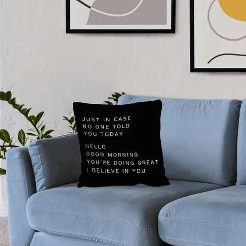 Vista 4 de Nogrit Fundas de almohada inspiradoras de 18 x 18 pulgadas, regalos para mujeres y hombres, regalos de aliento y motivacionales, por si acaso nadie
