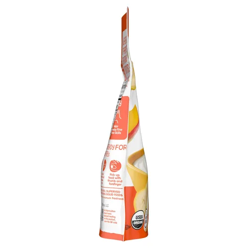 Vista 14 de Happy Baby Organics Yogis Snacks liofilizados de yogur y frutas, plátano y mango, bolsa de 1 onza (paquete de 8) el embalaje puede variar