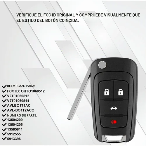 Vista 4 de Compatible con 2010 2011 2012 2013 2014 2015 2016 2017 Chevy Equinox Camaro Cruze Malibu Impala Sonic GMC Terrain Buick Lacrosse Regal Verano Encore