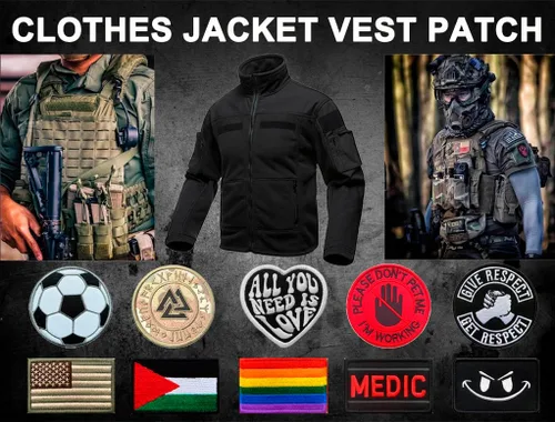 Vista 4 de 2 piezas All You Need is Coffee Hook & Loop Patch Funny Fastener Tactical Colorful Emblema bordado Aplique militar extraíble para ropa, sombreros