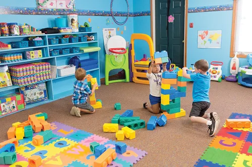 Vista 2 de Creativity Street Gorilla Blocks Juego de bloques de construcción extra grandes de 66 piezas para niños y bebés