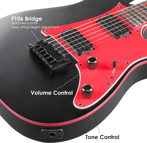 Vista 4 de Ibanez GRG131DX - Negro Mate