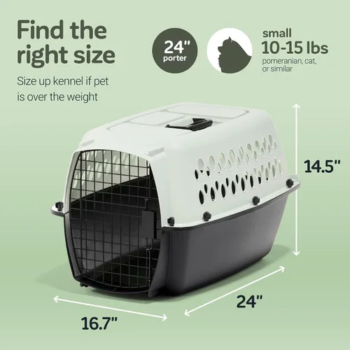 Vista 4 de Jaula de plástico Aspen Pet para mascotas Azul / negro (Aqua Blue/Black)