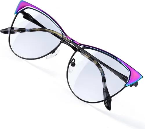 Vista 11 de Lentes de luz azul para mujeres y hombres, anteojos de computadora para hombres y mujeres, antifatiga, gafas de pantalla HD para oficina, lectura
