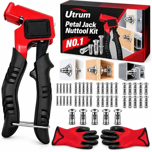 Vista 8 de 91 Piece Petal Jack Nuttool Kit M4/M5/M6 Wall Metal Anchors Installation #B