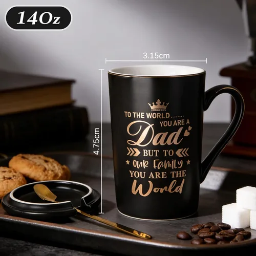 Vista 6 de Regalos para el día del padre de parte de hija, hijo, esposa, regalos de cumpleaños divertidos para marido, papá, nuevo papá, taza de café