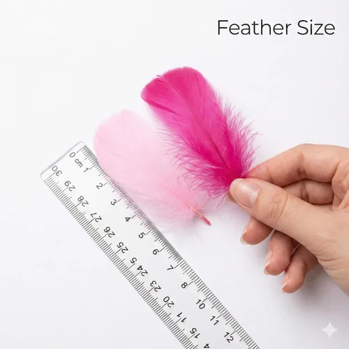 Vista 2 de 1500 plumas coloridas de alta calidad a granel – 15 colores surtidos (100/paquete) – Plumas para jaulas, plumas suaves naturales para manualidades