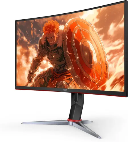 Vista 3 de AOC C27G2 Monitor de juegos ultrarrápido curvado sin marco de 27", FHD 1080p, 1ms 165Hz, FreeSync, 2X HDMI 2.0, 1x Display Port, altura ajustable