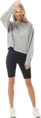 Vista 125 de MixMatchy Sudadera básica suave y cómoda de forro polar con cuello redondo para mujer