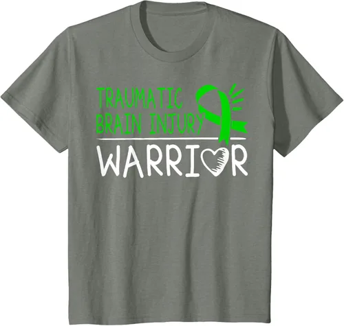 Vista 72 de Camiseta de lesión intracraneal - Camiseta de conciencia TBI, Negro, S