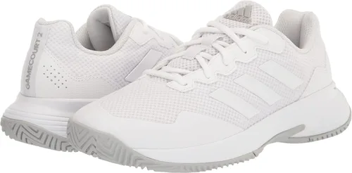 Vista 7 de adidas Tenis Gamecourt 2 para mujer, White-grey Two