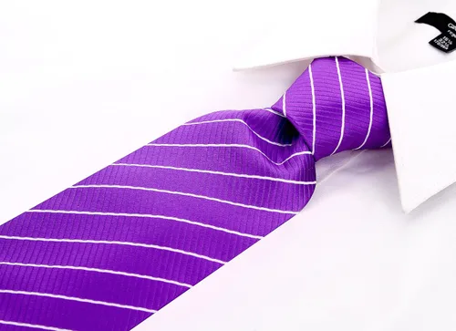 Vista 68 de Scott Allan - Corbatas de rayas para hombre - Corbata tejida para hombre