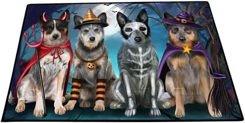 Vista 19 de Doggie of the Day Blue Heeler Dogs Floor Mat - 4th of July Independence Day - Best Dog Doormat - Protector Decor - Unique Portrait Art - Premium