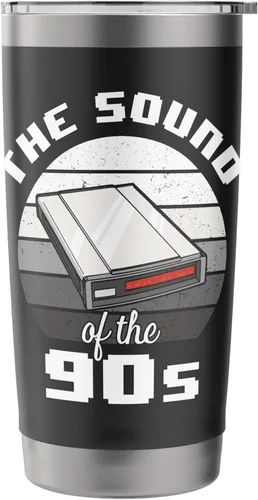 Vista 3 de 90s Nostalgia Retro 90s Dial Up Internet Vintage Stainless Steel Insulated Tumbler