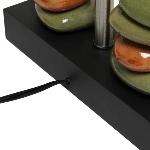 Vista 7 de Elegant Designs LT1147-BLK Zen Garden - Lámpara de mesa apilada, color negro
