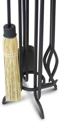 Vista 3 de Pilgrim Home and Hearth 19004 Napa Forge Arts and Crafts - Juego de herramientas para chimenea, color negro