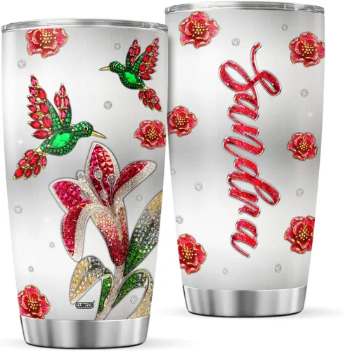 Vista 14 de CUBICER Vasos de café personalizados con tapa, tazas de viaje de mariposa para amantes de los animales, mujeres, niñas, niños, vaso de acero