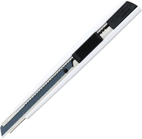 Vista 21 de NT Cutter - Cuchillo multiusos de agarre de aluminio fundido a presión de serie Premium Evolution PMG con bloqueo automático, hoja negra extra
