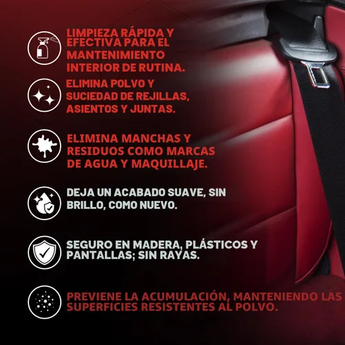 Vista 5 de MAXL® Spray limpiador de interiores para automóviles, tecnología NeverDust®