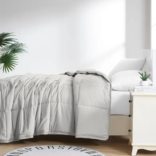 Vista 13 de Edredón ligero Southshore Fine Linens Vilano Springs, Microfibra, Gris Acero, Full/ Queen