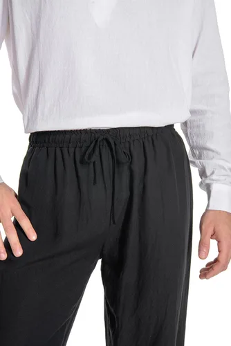 Vista 7 de Pantalones con bandas de tobillo para hombre, para primavera, verano, otoño, medieval, vikingo, navegador, pantalones renacentistas