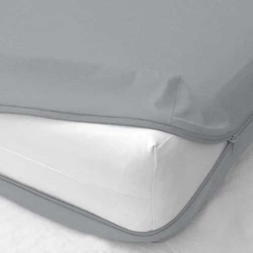 Vista 9 de Shreem Linen Paquete de 2 sábanas bajeras con cremallera - bolsillo extra profundo de 8 pulgadas, sábana inferior de microfibra cepillada suave