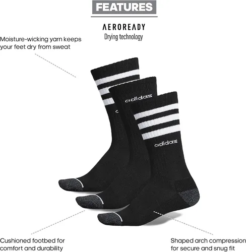 Vista 2 de adidas Paquete de 3 rayas para hombre