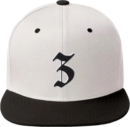 Vista 1529 de Daxton Gorra clásica con visera de billete plano con letras del alfabeto inglés antiguo de la A a la Z