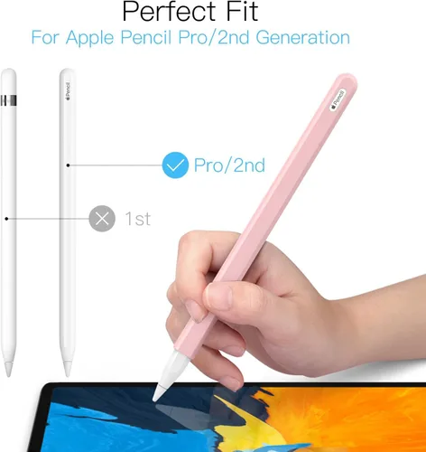 Vista 2 de MoKo Funda protectora de silicona para Apple Pencil de 2ª generación, funda protectora de silicona para Apple Pencil de 2ª generación y cubierta