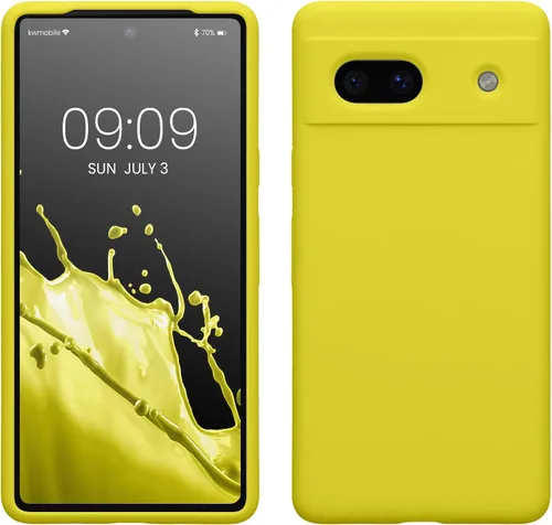 Vista 244 de kwmobile Funda Compatible con Google Pixel 6 Pro - Funda de Teléfono de Silicona TPU con Acabado Suave - Azul Caribe