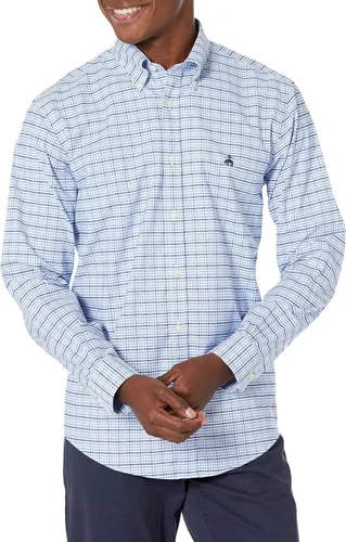 Vista 44 de Brooks Brothers Camisa Deportiva de Manga Larga sin Planchar con Botón para Hombre CORAL ROJO
