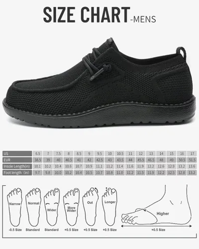 Vista 6 de 1TAZERO Zapatos casuales para hombre con plantillas de soporte de arco, mocasines para fascitis plantar