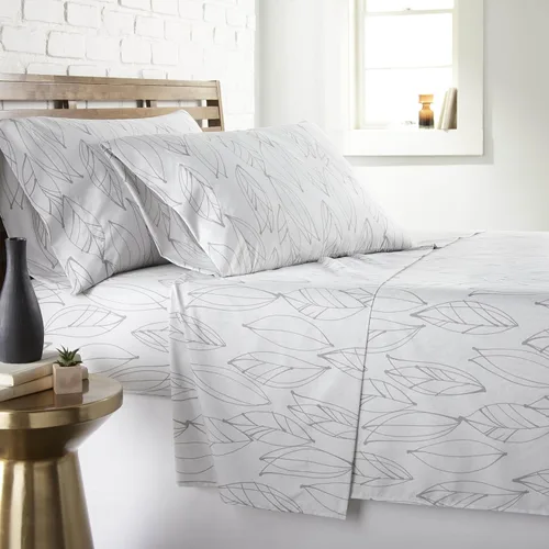Vista 199 de Southshore Fine Living, Inc. Colección Winter Brush, juego de sábanas de 3 piezas para cama individual, sábana bajera con bolsillo profundo de 14