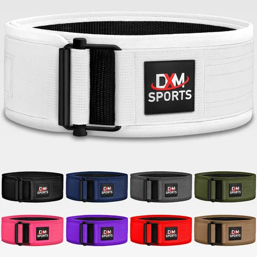 Vista 9 de DXM SPORTS Cinturón de levantamiento de pesas con autobloqueo, para hombres y mujeres, gimnasio, entrenamiento de fuerza, levantamiento de pesas