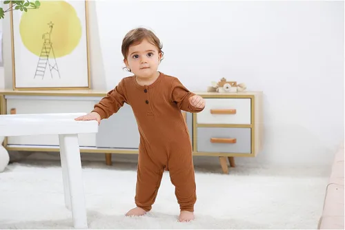 Vista 12 de ZAV Mono de manga larga unisex para bebé, niño y niña, 2