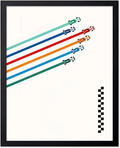Vista 7 de Poster Master Póster de carreras de autos 2023, impresión de autos de carreras, arte de carreras de autos deportivos, regalo para hombres, mujeres