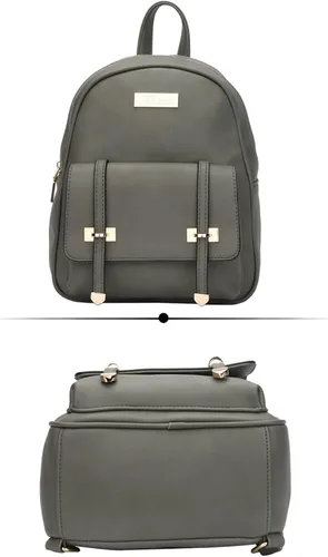Vista 3 de KKXIU Mochila pequeña para mujer, bolso convertible de cuero para mujer, Mochilas Daypack