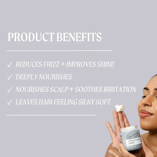Vista 2 de UpCircle Dúo para el cuidado del cabello - Crema de champú y acondicionador - Aceite de romero, aceite de coco + vitamina E - Previene