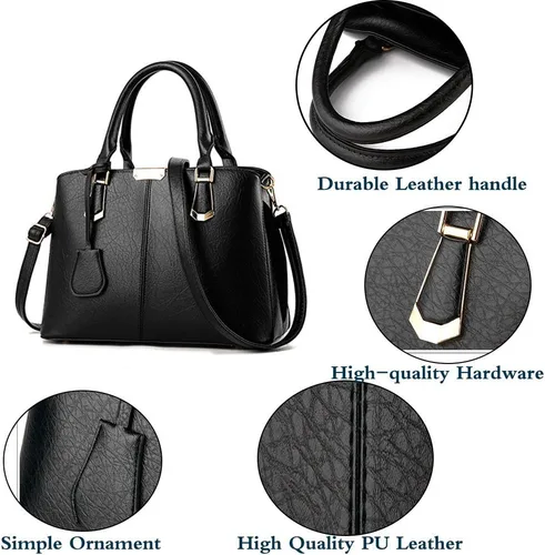 Vista 6 de Bolso de mano para mujer, bolso de mano con asa superior, bolso de hombro