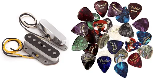 Vista 6 de Fender Custom Shop '51 Nocaster Telecaster Pickups - Paquete de níquel con cable para instrumentos